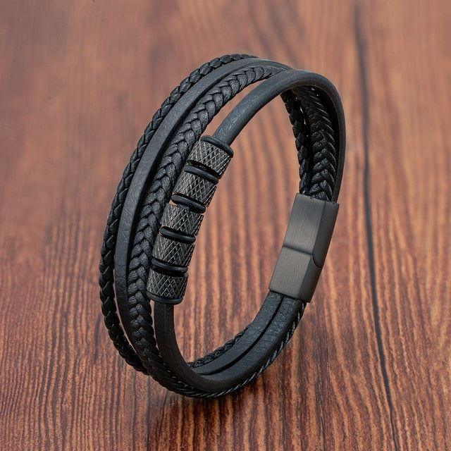 Bracelet Cuir Homme Tressé ? Élégance et Confiance au Quotidien 0