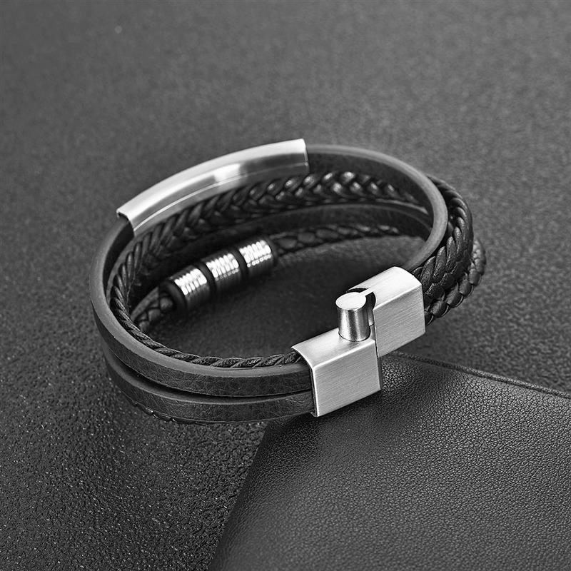 Bracelet Cuir Homme Tressé ? Élégance et Confiance au Quotidien 2