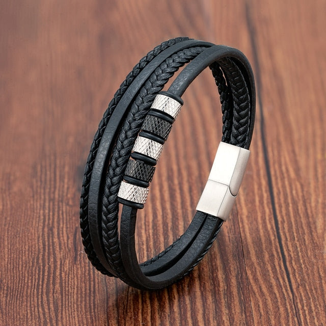 Bracelet Cuir Homme Tressé ? Élégance et Confiance au Quotidien 4