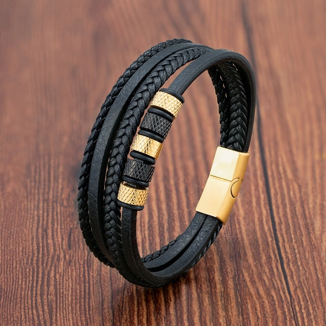 Bracelet Cuir Homme Tressé ? Élégance et Confiance au Quotidien 5