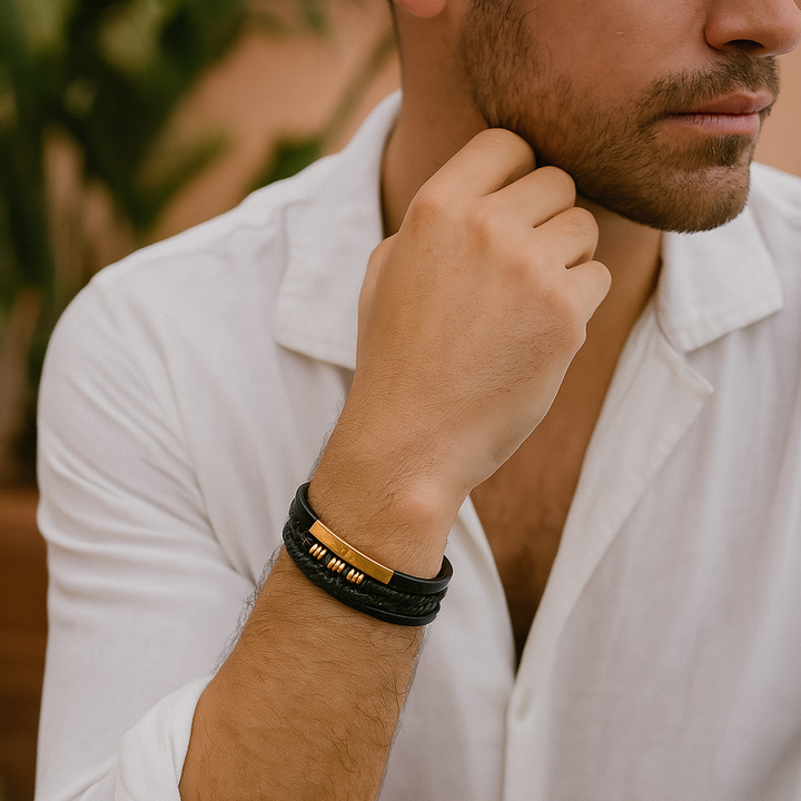Bracelet Cuir Homme ? Élégance et Confiance pour Toutes Occasions 1