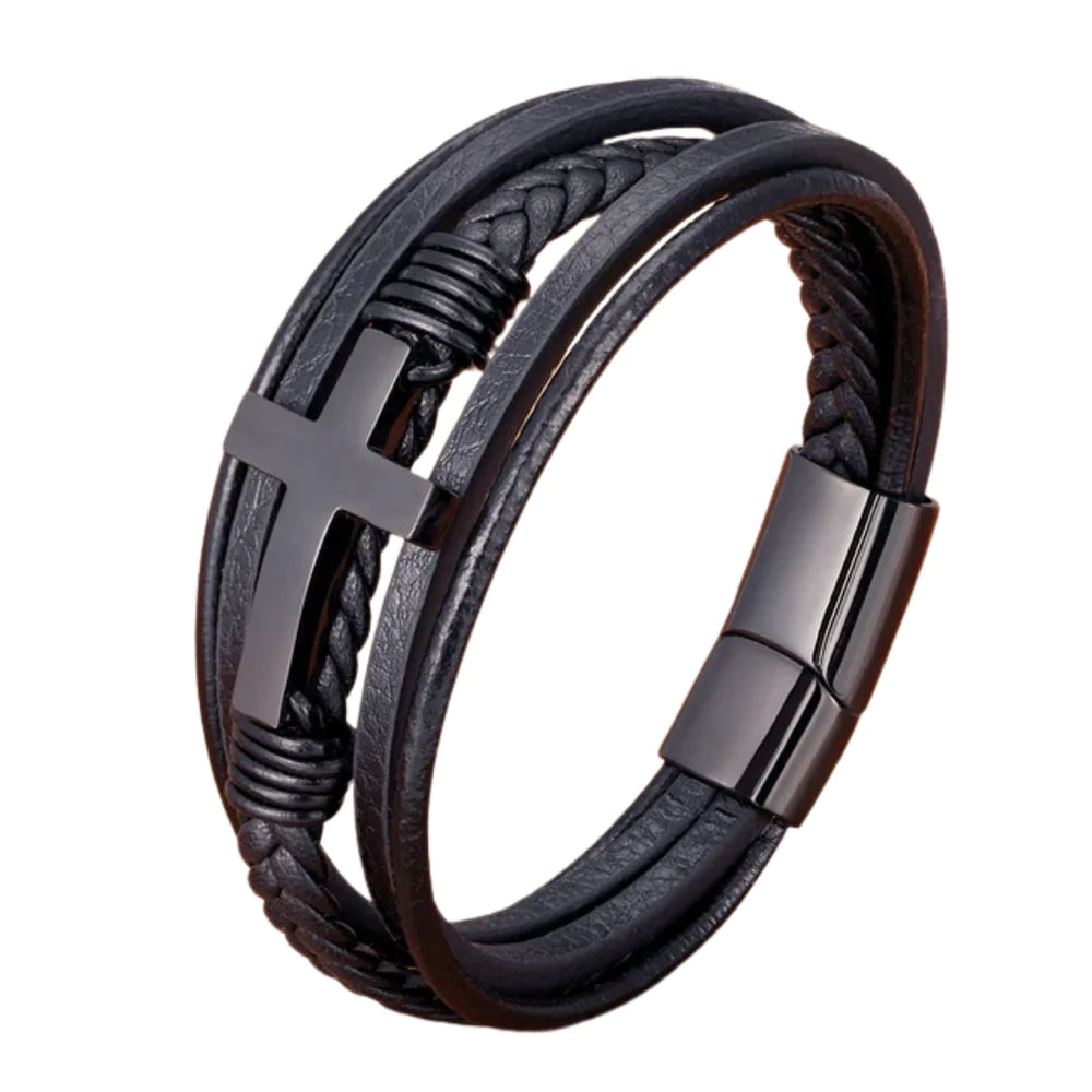 Bracelet Homme Noir Élégant ? Un Lien Précieux avec Votre Fils 0