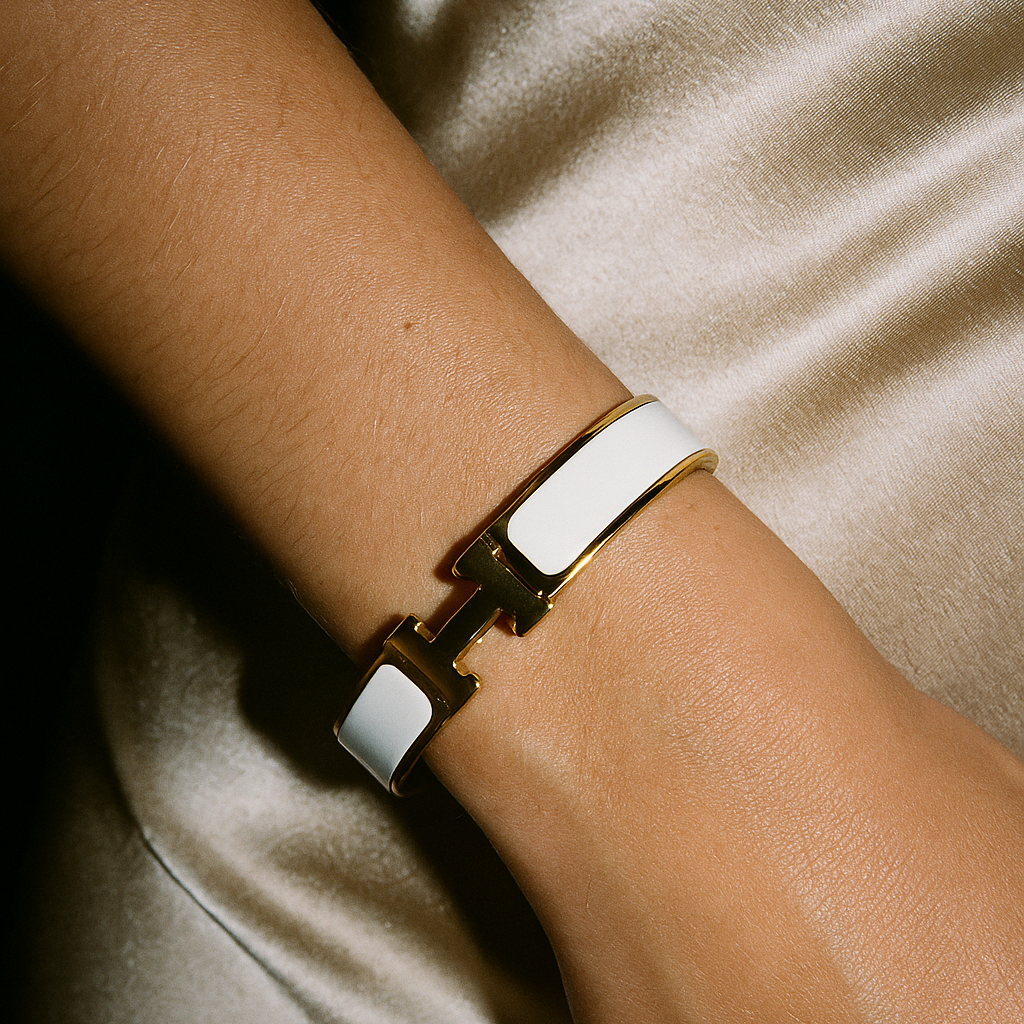Bracelet jonc bicolore Helene H