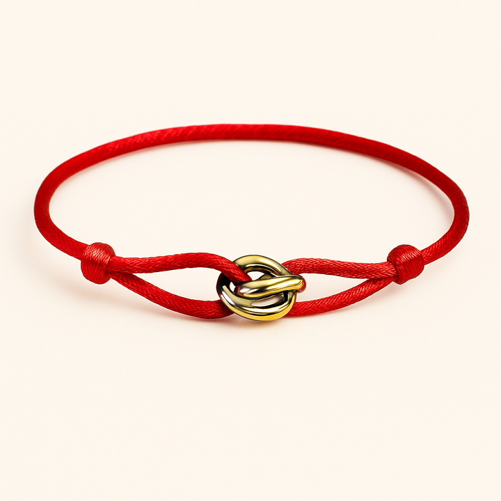 Bracelet cordon noir Trinity