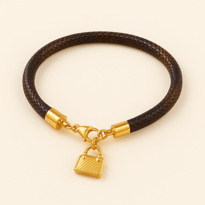 Bracelet breloque sac doré Lulu