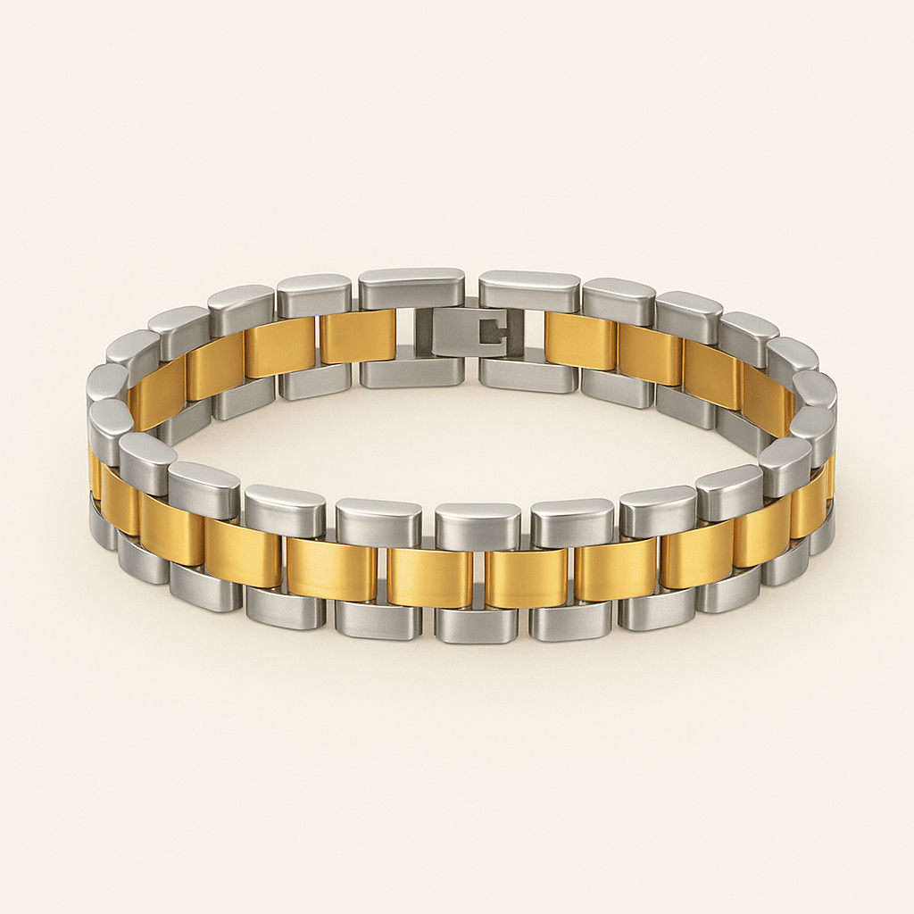 Title: Bracelet maillons dorés Heritage