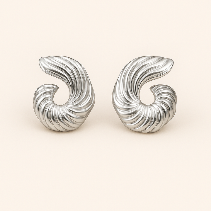 Boucles d'oreilles sculpturales Iris