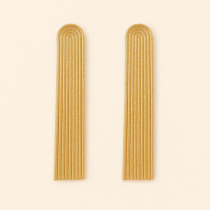 Boucles d'oreilles franges dorées Lyra