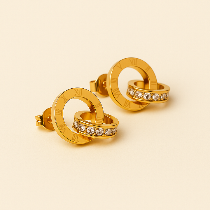 Boucles d'oreilles doubles anneaux Camila