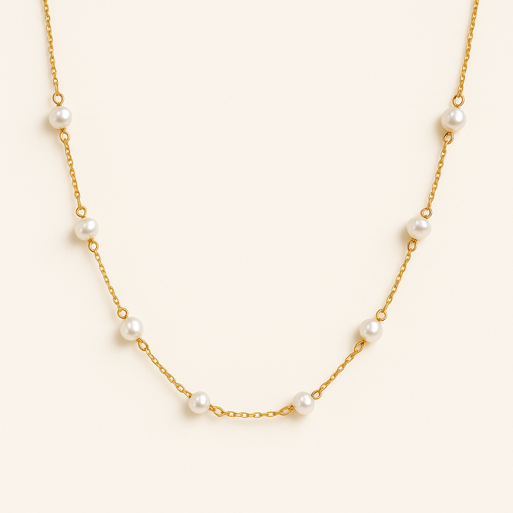 Collier en perles dorées Laney