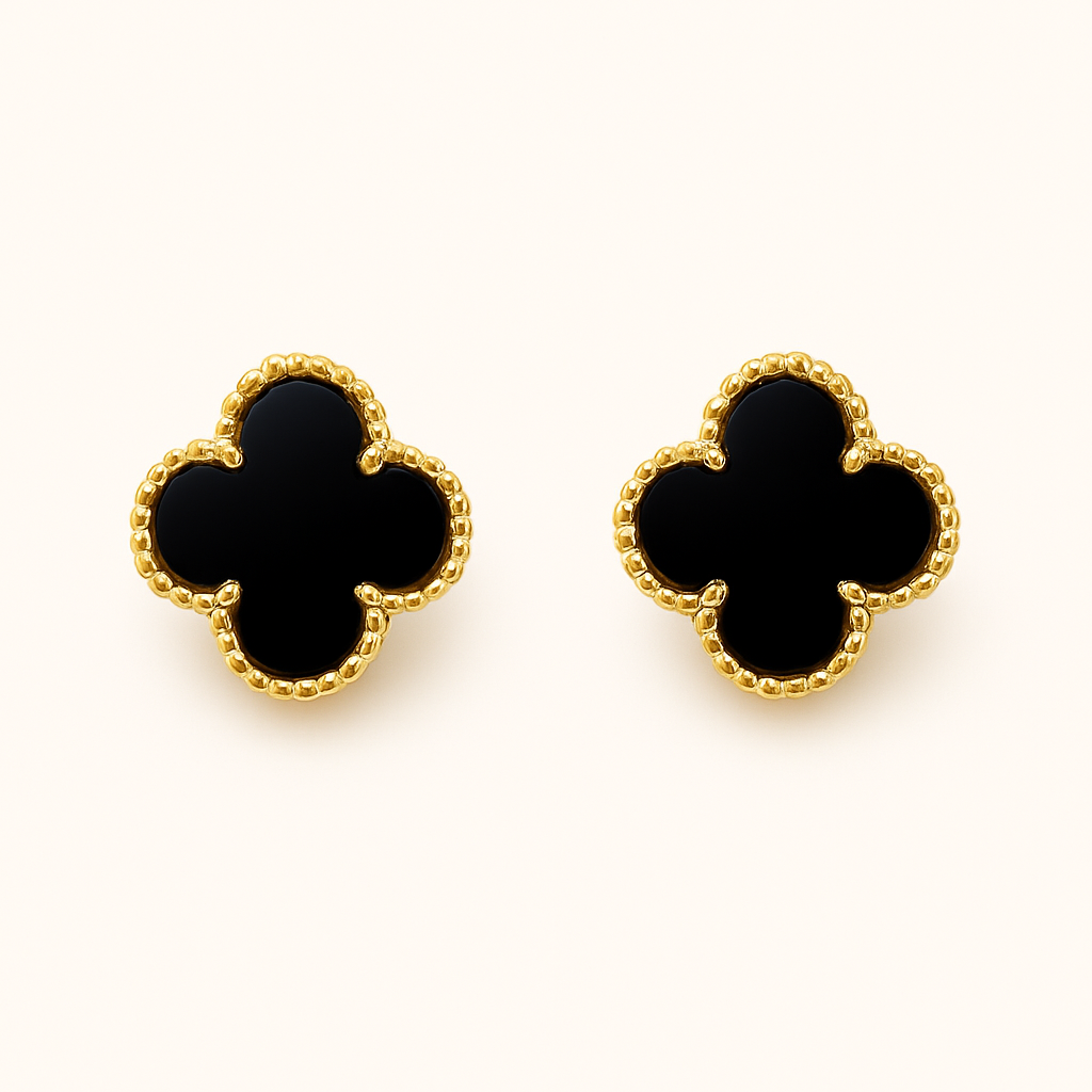Boucles d'oreilles trèfles raffinées