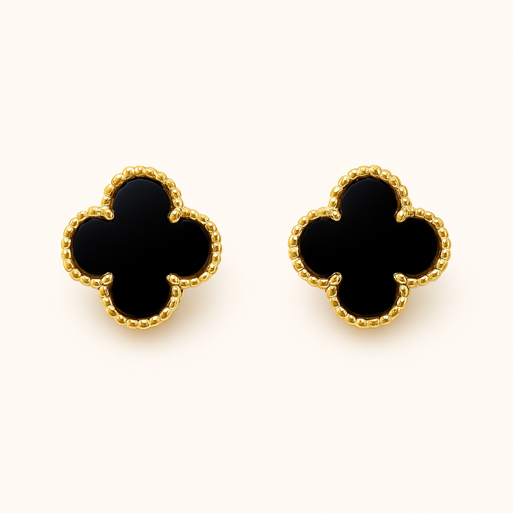 Boucles d'oreilles trèfles raffinées