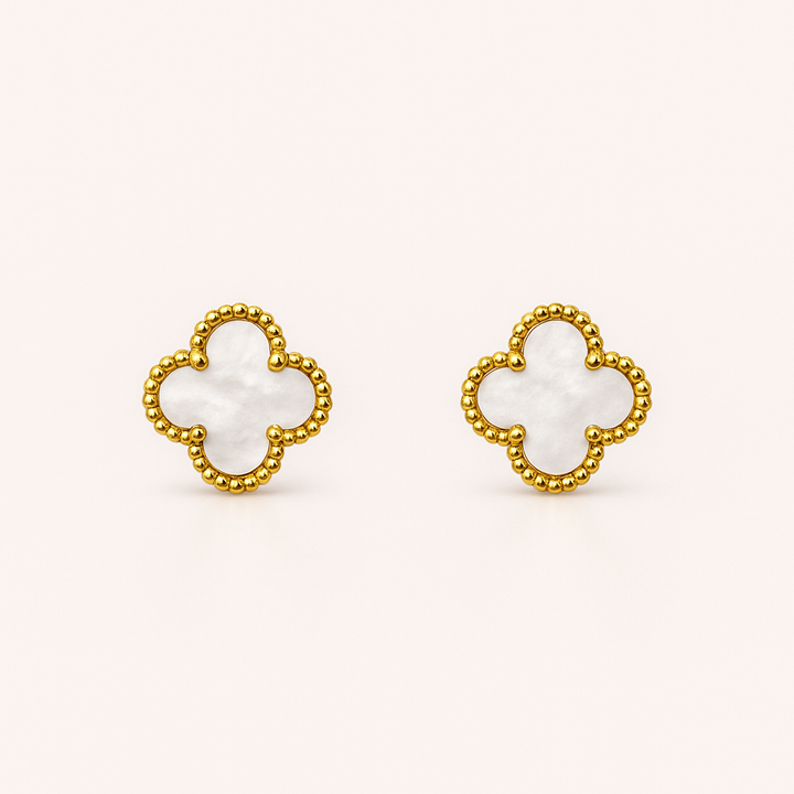 Boucles d'oreilles trèfles raffinées