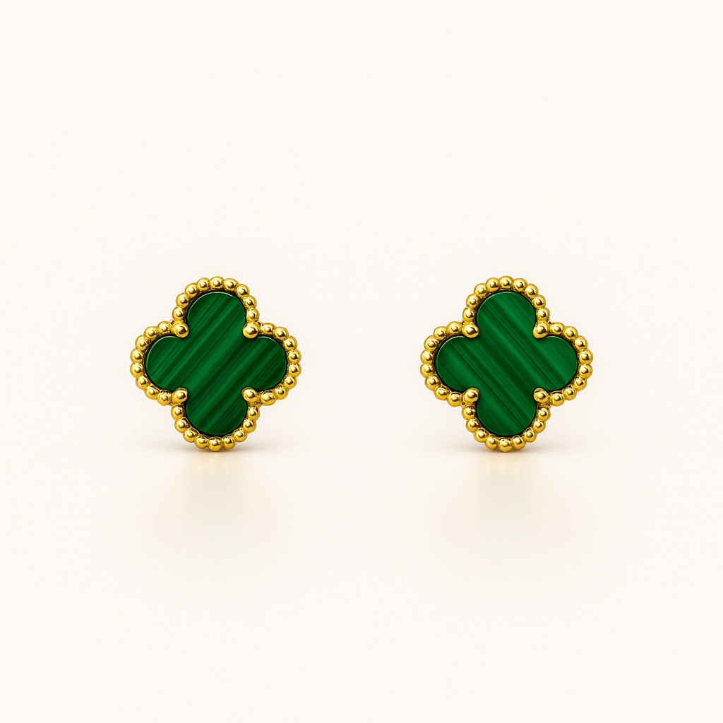 Boucles d'oreilles trèfles raffinées