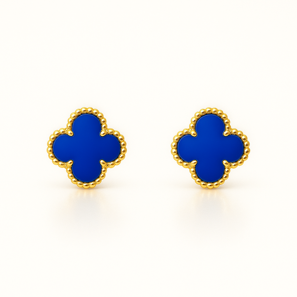 Boucles d'oreilles trèfles raffinées