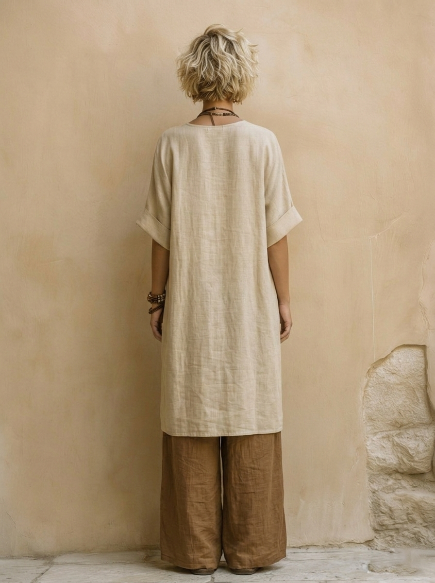 Ensemble Bohème Long Brodé Alessia ? Élégance Libre et Confort Naturel 2