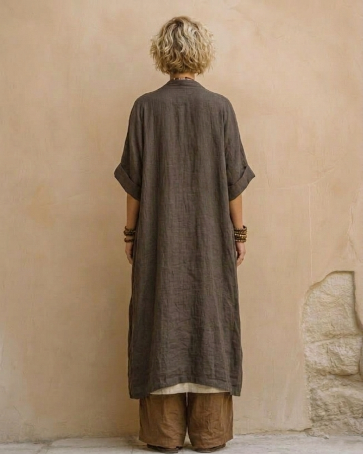 Ensemble Bohème Long Brodé Alessia ? Élégance Libre et Confort Naturel 4