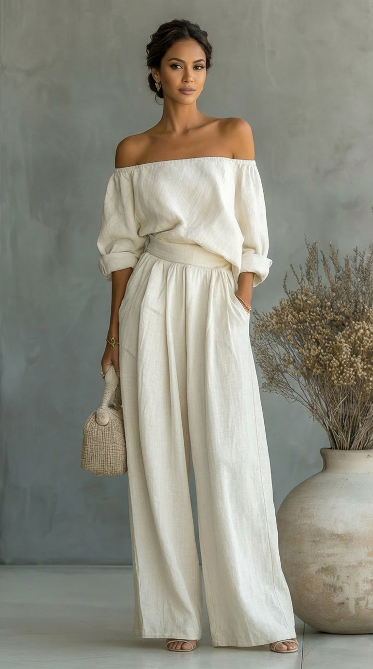 Ensemble Femme Liliána™ ? Élégance Naturelle pour un Été Confortable 0