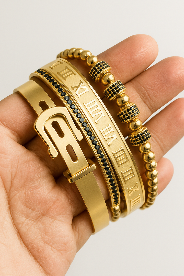 Ensemble de Bracelets en Titane ? Affirmez Votre Élégance Instantanément 0