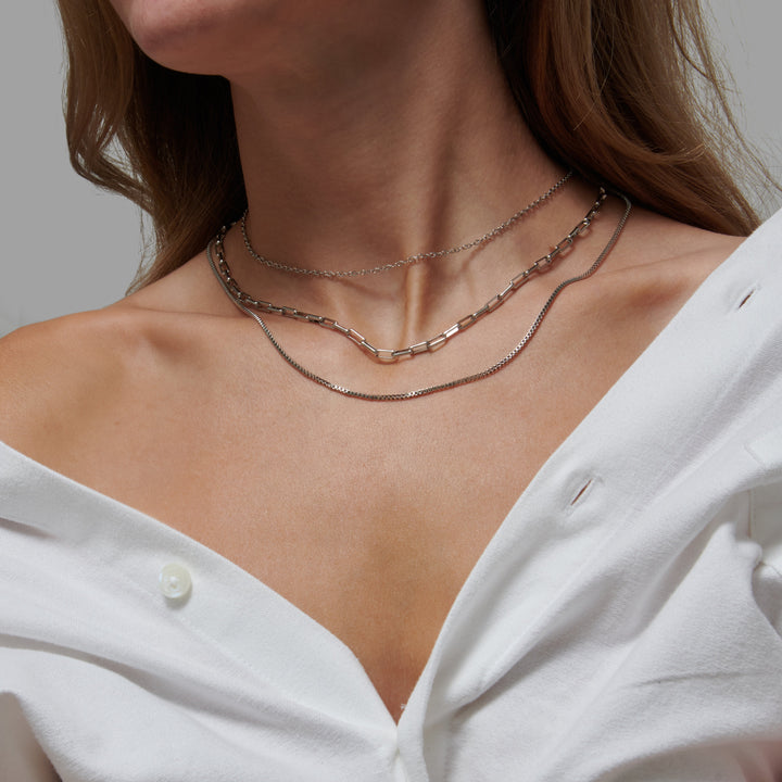 Collier ras de cou triple rang Solara