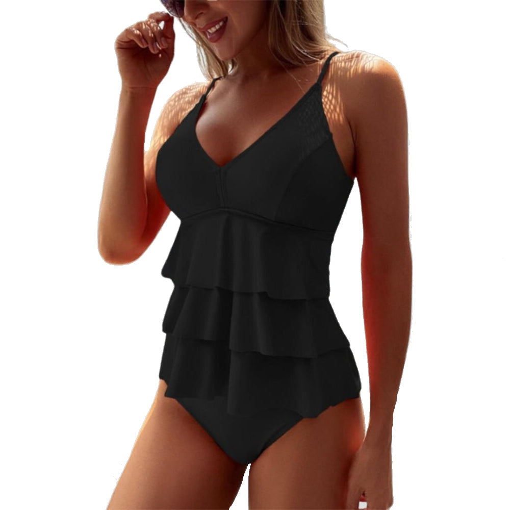 Malia Maillot de Bain Femme | Décolleté en V, Volants Flatteurs 3