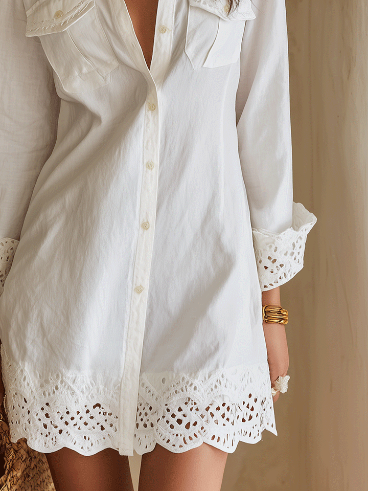 Mini-Robe Chemise Délia ? Élégance et Confort pour Vos Journées d'Été 3