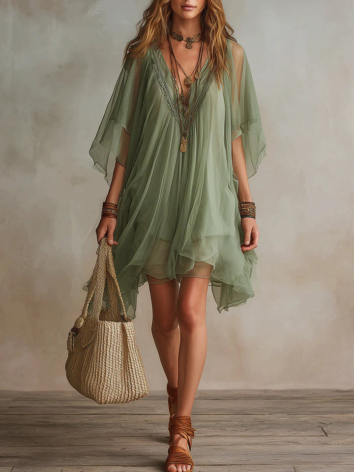 Mini-Robe Femme Bohème ? Élégance Légère pour un Style Estival Unique 0