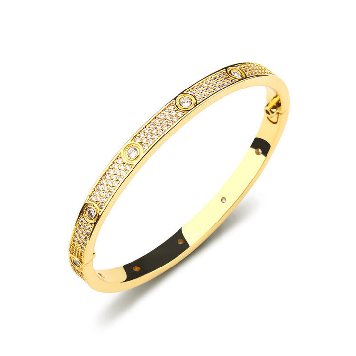 Bracelet doré et blanc Eternita