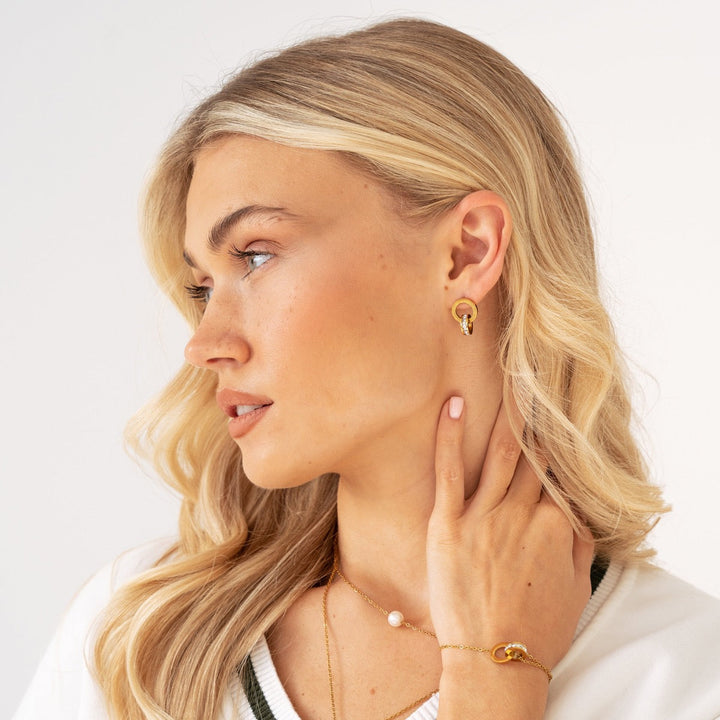 Boucles d'oreilles doubles anneaux Camila