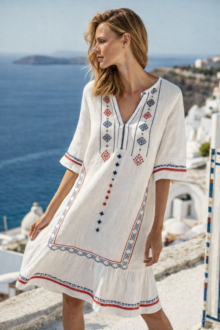 Rania Robe Femme Courte | Forme Ample, Été Décontracté 4