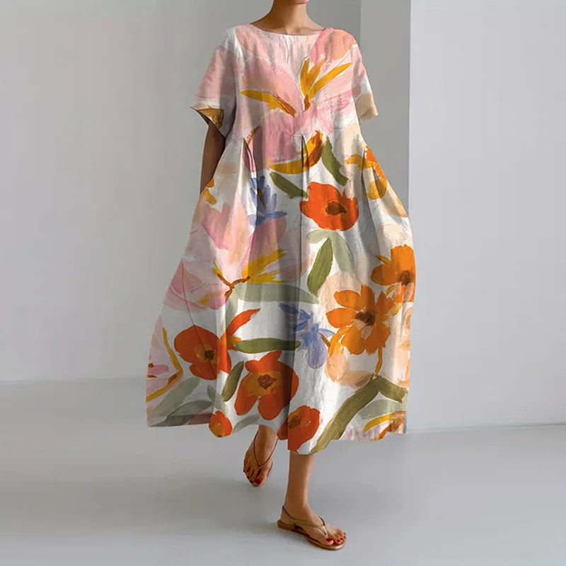 Robe D'Été Fleurie Rosanna ? Élégance Et Confort Pour Vos Journées Ensoleillées 0