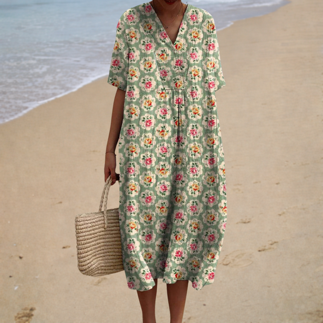 Robe Florale Rétro ? Élégance Naturelle et Confort Estival 0