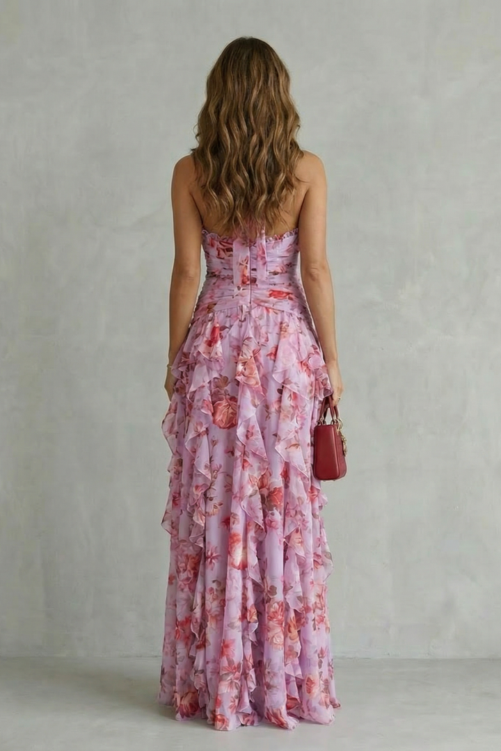 Robe Longue Dos Nu Belladina ? Élégance Romantique et Fluidité Sublime 4
