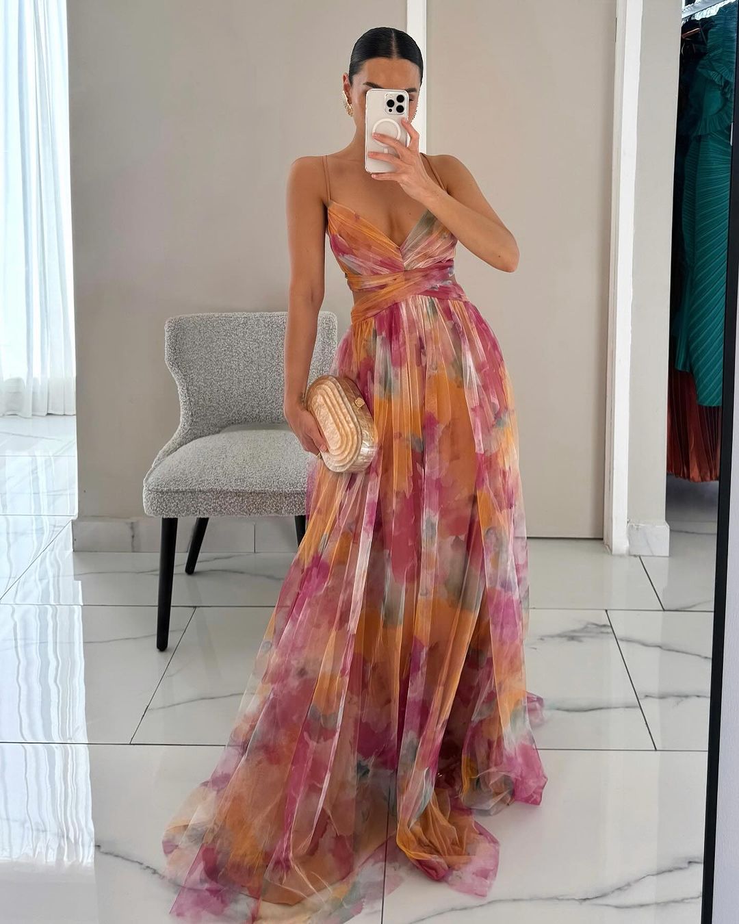 Robe Longue Femme Gisèle ? Élégance Florale Pour Toutes Occasions 0