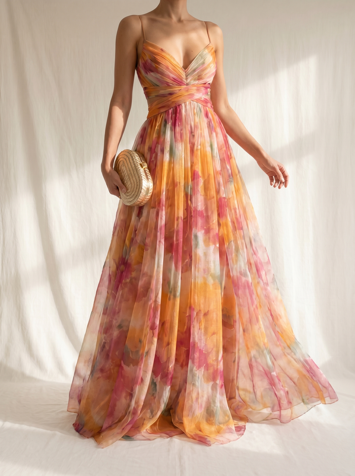 Robe Longue Femme Gisèle ? Élégance Florale Pour Toutes Occasions 2