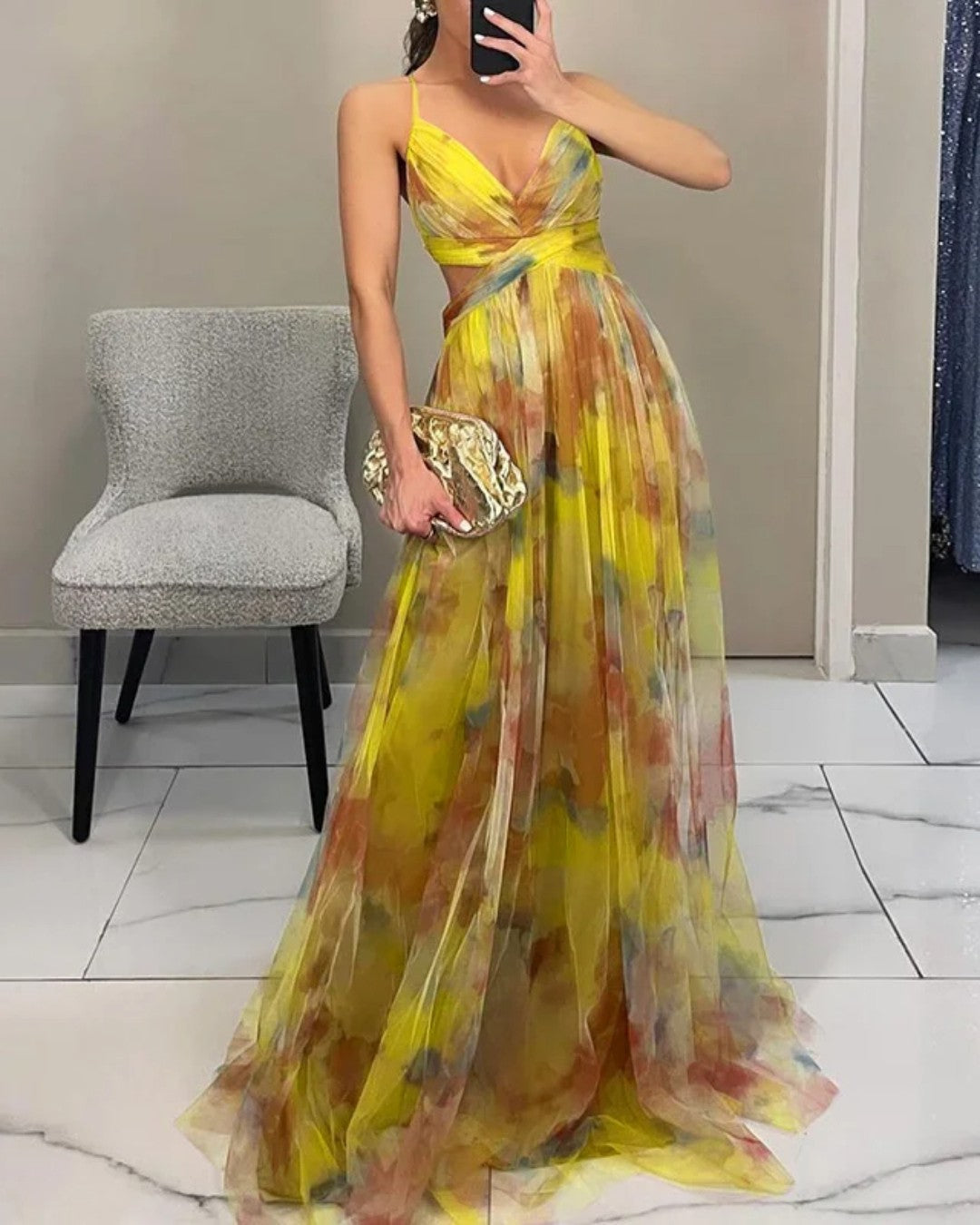 Robe Longue Femme Gisèle ? Élégance Florale Pour Toutes Occasions 8