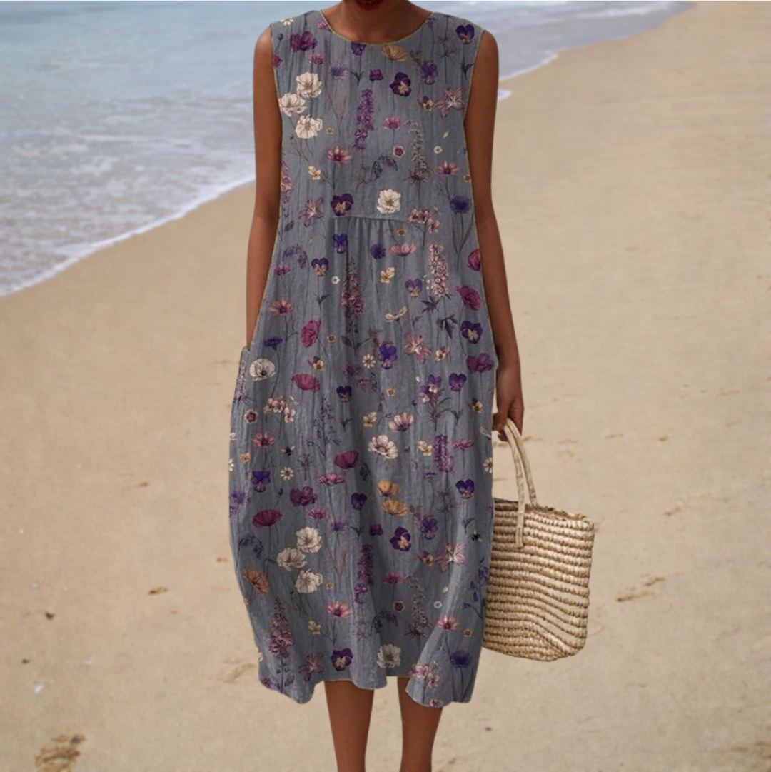 Robe Longue Femme Rébecca ? Élégance Étoilée pour Vos Journées d'Été 0