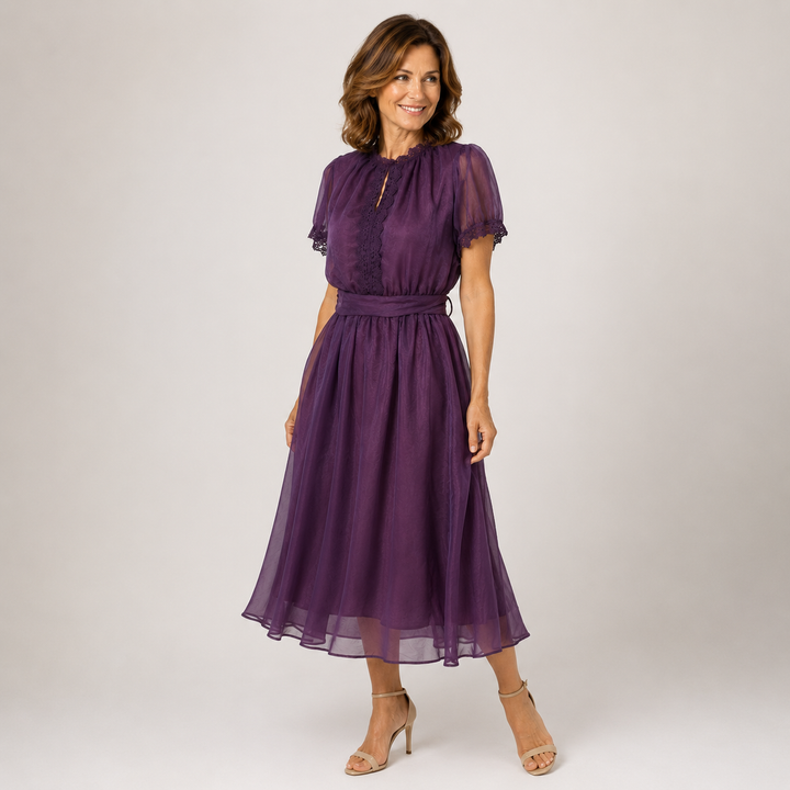 Robe Longue Flavie ? Élégance Romantique et Confort Absolu 0