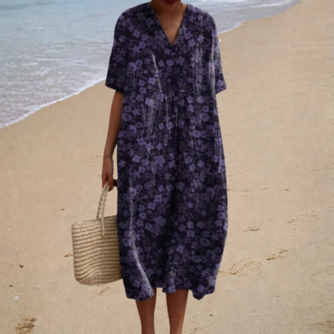 Robe Longue Fleurie Maristella ? Élégance Naturelle et Confort Estival 2