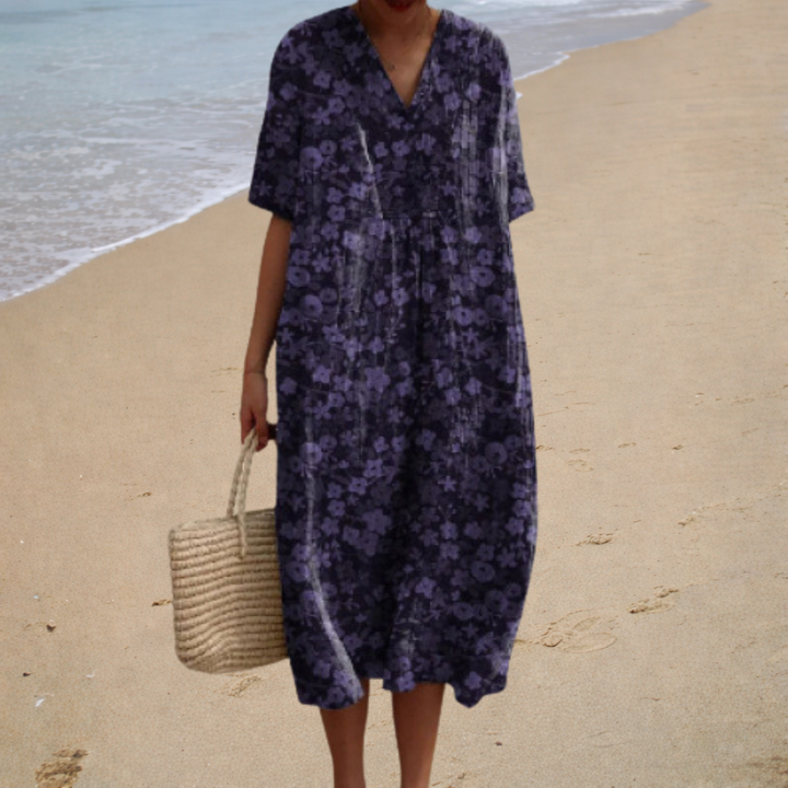 Robe Longue Fleurie Maristella ? Élégance Naturelle et Confort Estival 2