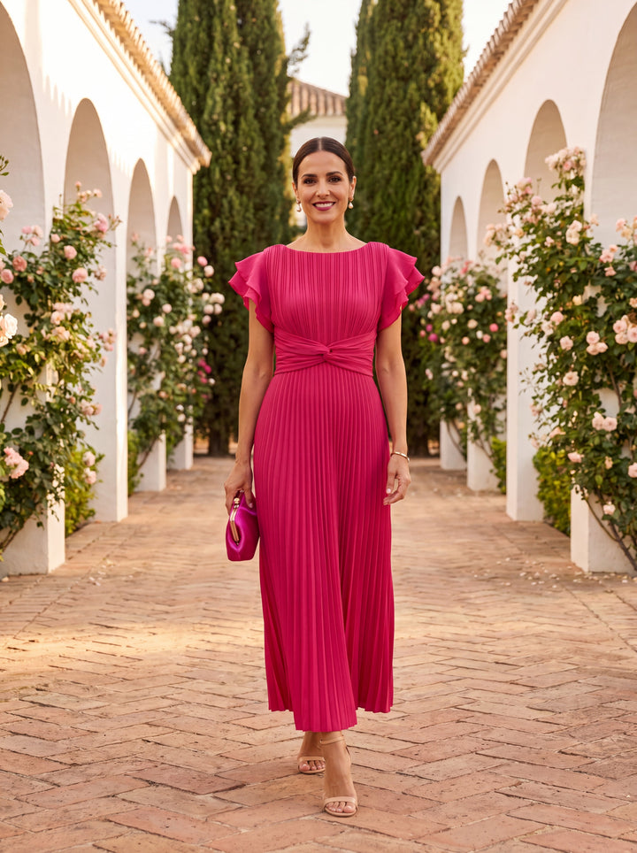 Robe Longue Plissée Séraphine ? Élégance et Confort Sublimés 0