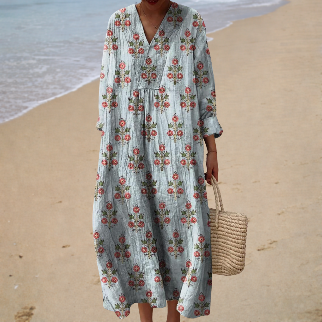 Robe Longue à Fleurs Vintage ? Élégance Naturelle et Confort Estival 0