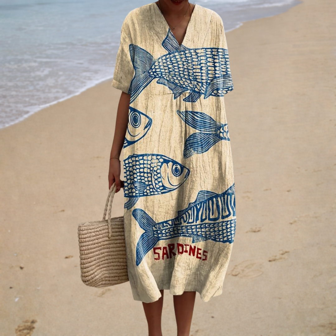 Robe Mi-Longue Artistique ? Élégance Naturelle et Confort Estival 0