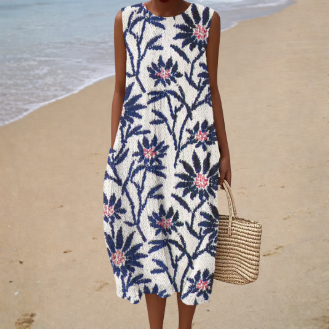 Robe Mi-Longue Élégante Suzanne ? Confort et Style Estival Naturel 0