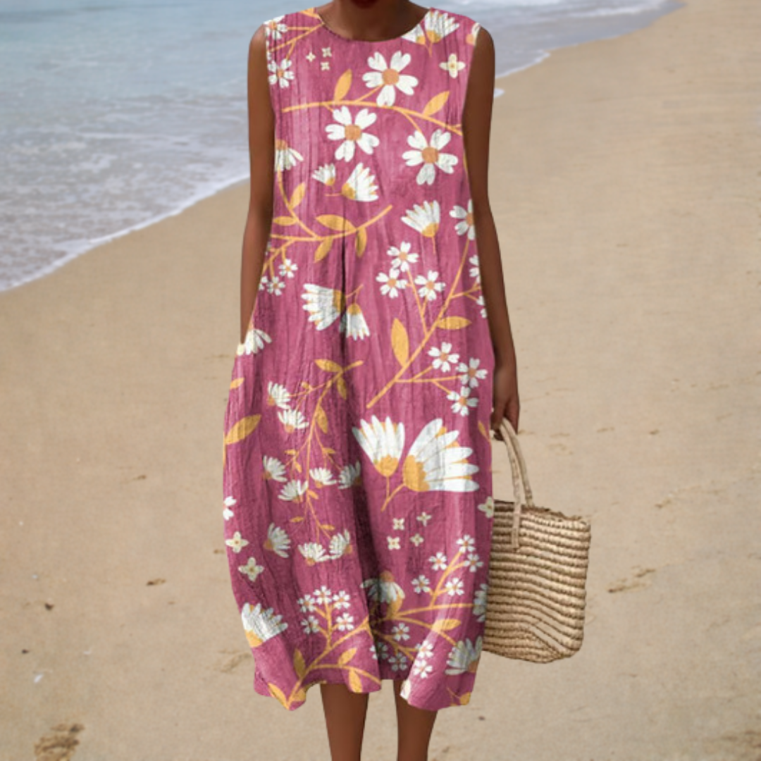 Robe Mi-Longue Florale ? Élégance Fraîcheur pour Vos Journées d'Été 0