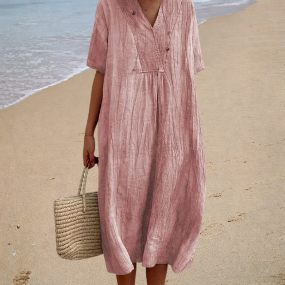 Robe Midi Contemporaine Victoire ? Élégance Naturelle et Confort Estival 2