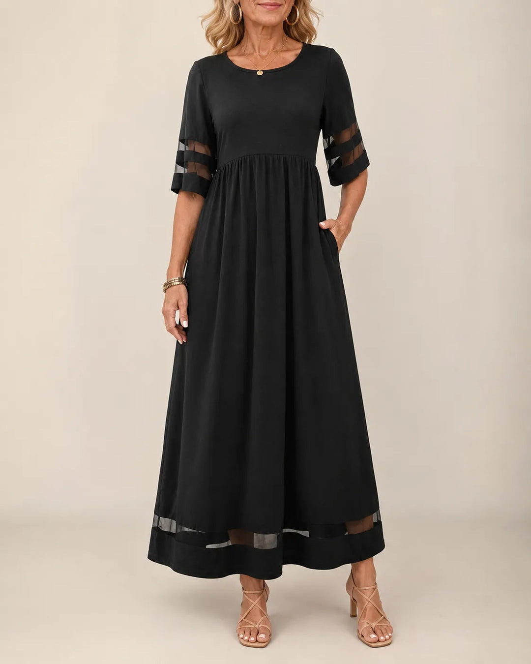 Robe Midi Femme Aubrey ? Élégance Chic et Confort au Quotidien 0