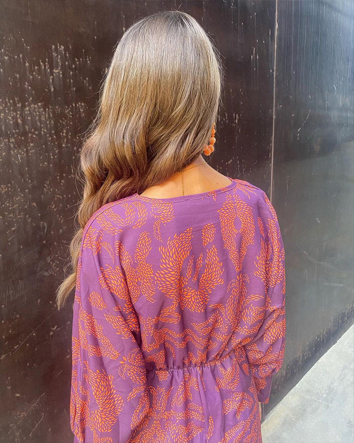 Robe Midi Femme Céleste ? Élégance Florale pour Sublimer Votre Silhouette 5