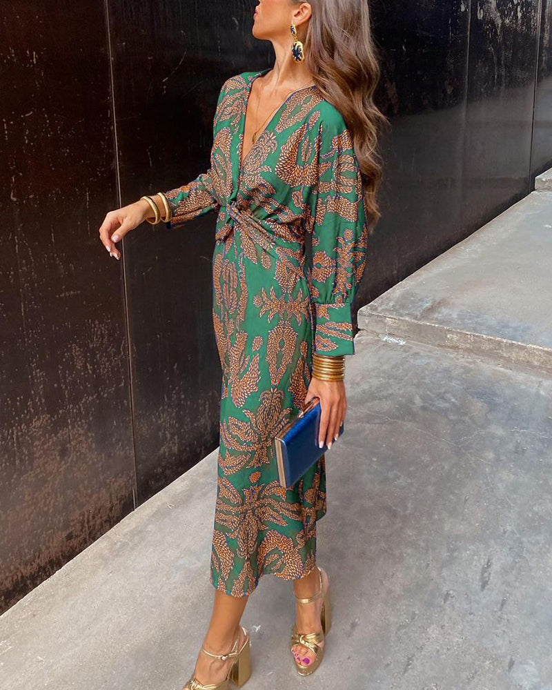 Robe Midi Femme Céleste ? Élégance Florale pour Sublimer Votre Silhouette 6