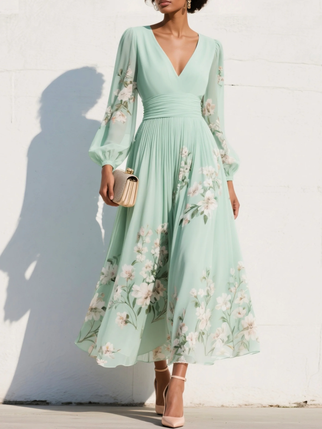 Robe Midi Femme Fleurie ? Élégance Chic et Confort Absolu 0